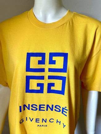 80’S GIVENCHY INCENSE YELLOW T-SHIRT